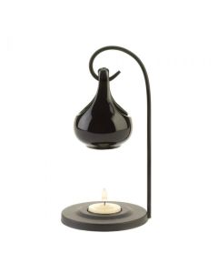 BLACK TEAR DROP OIL WARMER